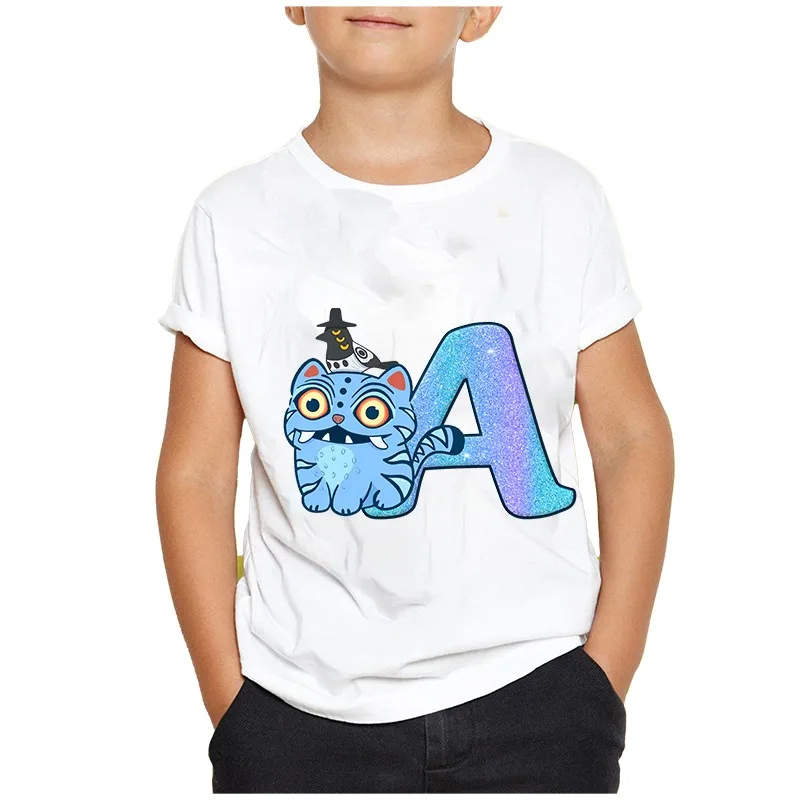 

Kpop Demon Hunters Short Sleeve Girl Boy Summer Print T Shirt Cute Clothes Cotton Round Neck Tee Shirts Kid Short Tops Tees Gift