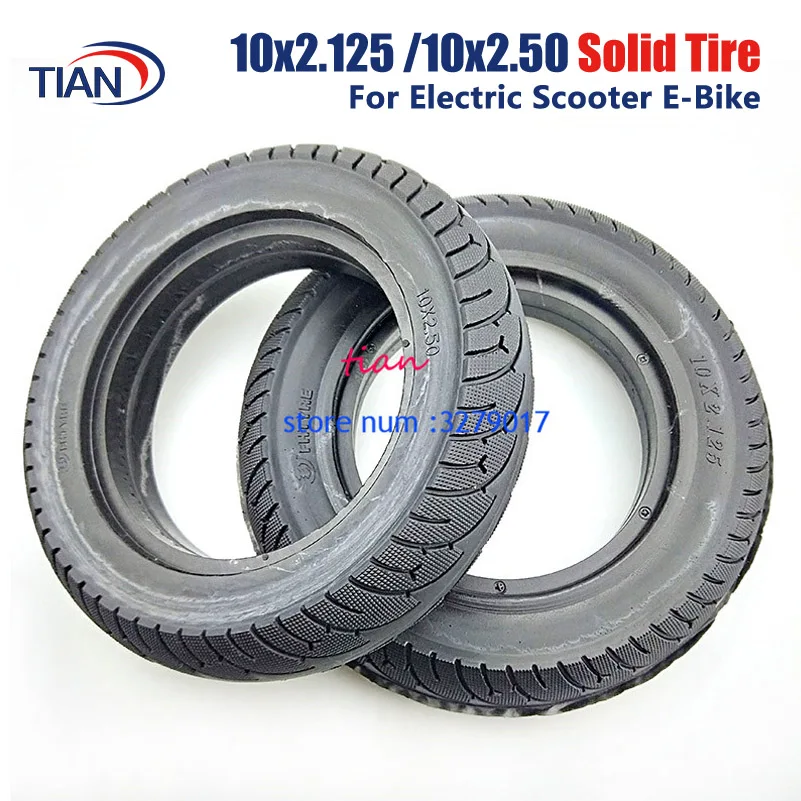 10x2.50 Tubeless Wheel Tyres Solid Tyre Inflation 10x2.125 for 8/10 inch Electric Scooter Accessory Electric Scooter Tires