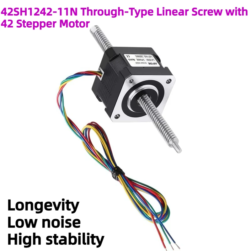 42SH1242-11N Through-Type Linear Screw with 42 Stepper Motor - Long Lifespan and High Stability