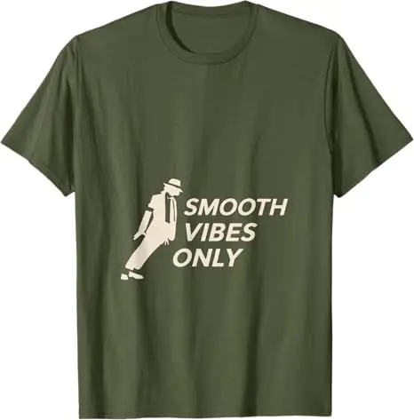 MJ-Theme - Leanin' T-Shirt Y2k Comic Dancing Graphic Saying Tee Smooth Vibes Streetwear-Kleidung Neuartiges Geschenk für Damen und Herren – Detail 8
