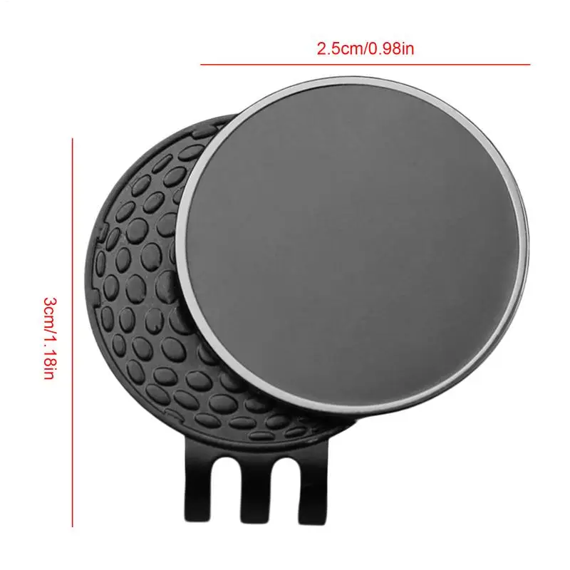 Magnetic Golf Ball Marker Metal Magnetic Golf Ball Marker Belt Pocket Clip-On Golf Bag Decoration Portable On-Course Golf Ball