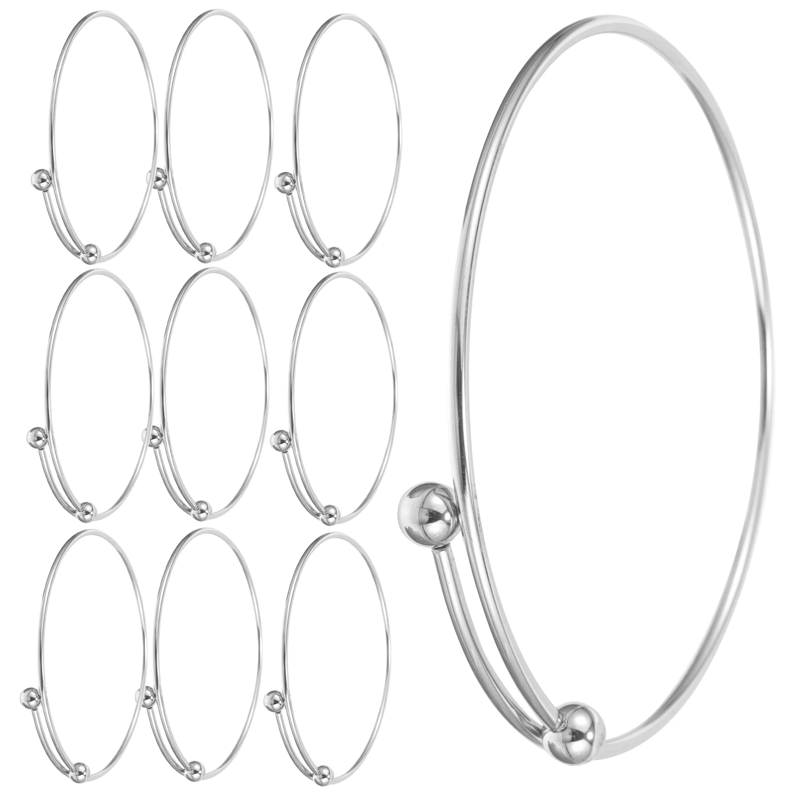 

10 Pcs Steel Adjustable Wire Bracelets Blank Bangle Braclets able Jewelry Making Bangles Diy Jewelry Making