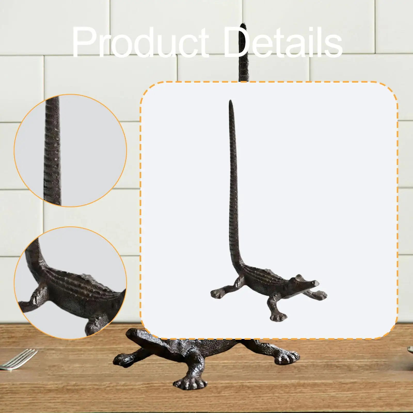 Minimalist Iron Paper Towel Holder Stand Artistic Paper Roll Organizer for Bathroom Kitchen Living Room Practical Gift Idea