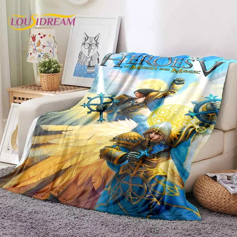

HD Heroes of Might and Magic Retro Game Soft Flannel Blanket,Throw Blanket Comfortable Blanket for Picnic Beds Sofa Home Bedroom