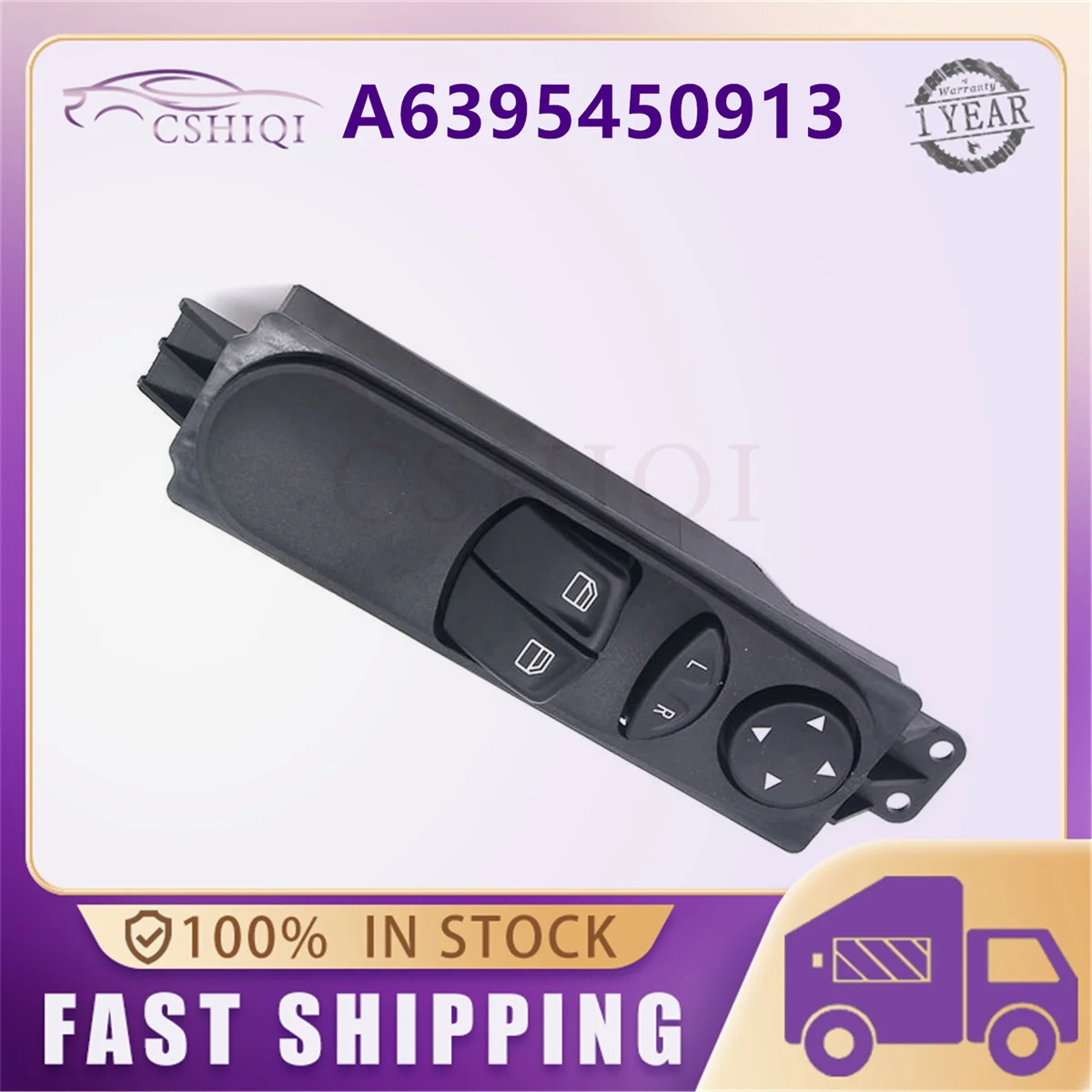 

A6395450913 Car Power Window Switch Master Panel A6395450113 6395450913 For Mercedes Benz W639 Vito Mixto Kasten 2003-15