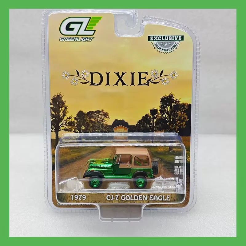 

Литой под давлением сплав Greenlight 1/64 CJ-7 GOLDEN EAGLE, модель автомобиля, классический сувенир для взрослых, подарок для хобби и игрушки