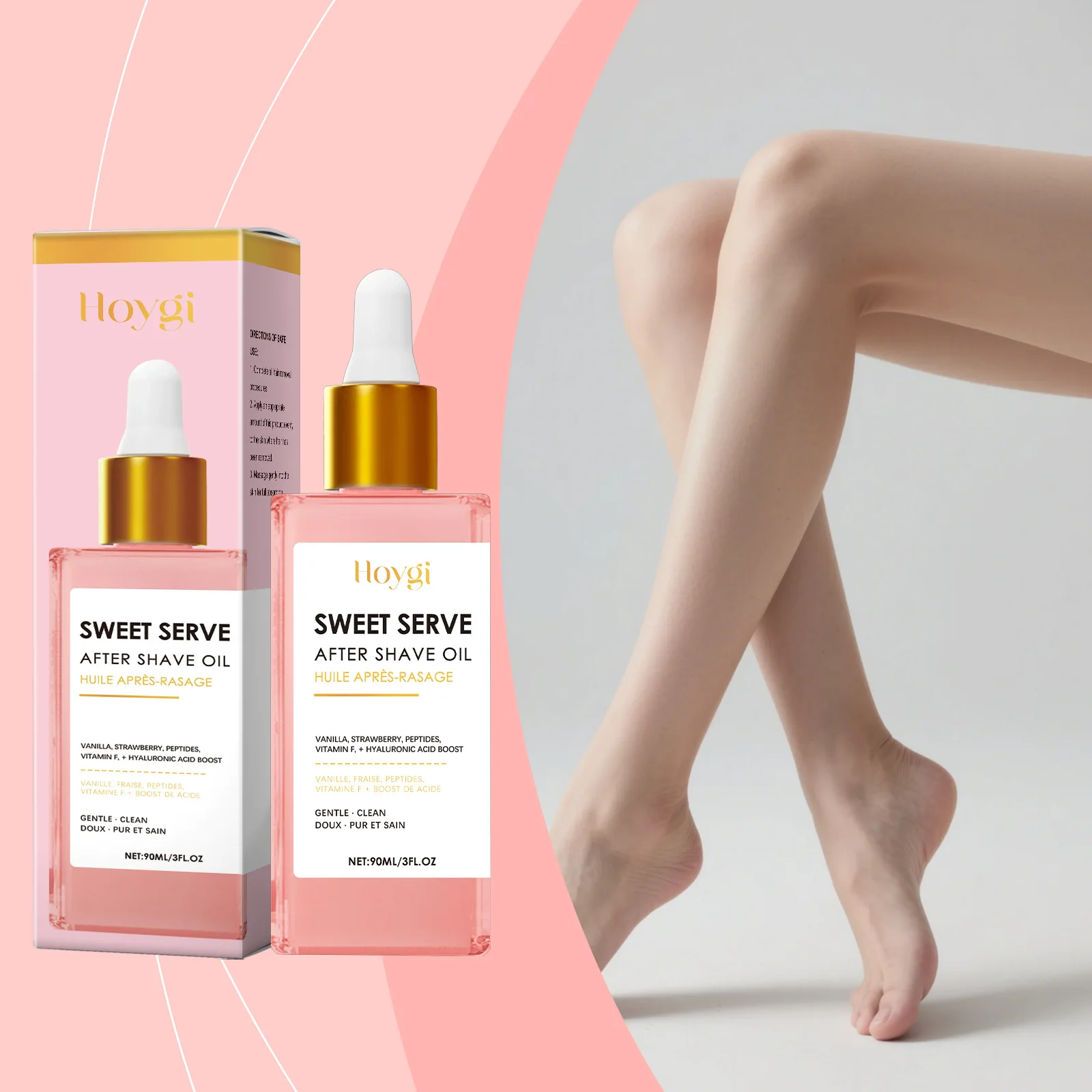 

FANDAO Strawberry Scented Hair Removal After Shave Care Oil Gentle Moisturizing Skin Repair Treatment For Smooth Soft Body Skin