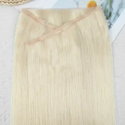 Blonde Long Tape Weft Human Hair Extensions 12