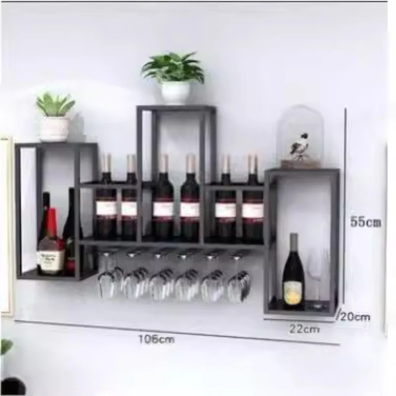 Wall rack, creative decoration restaurant wine cabinet, display rack c