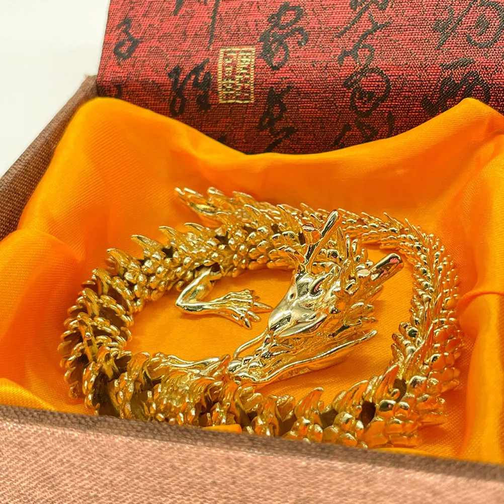 

Brass 3D Dragon Sculpture Decorative Tabletop Piece for Office Home Restaurant Lucky Zodiac Metal Art Craft Dragon Decor