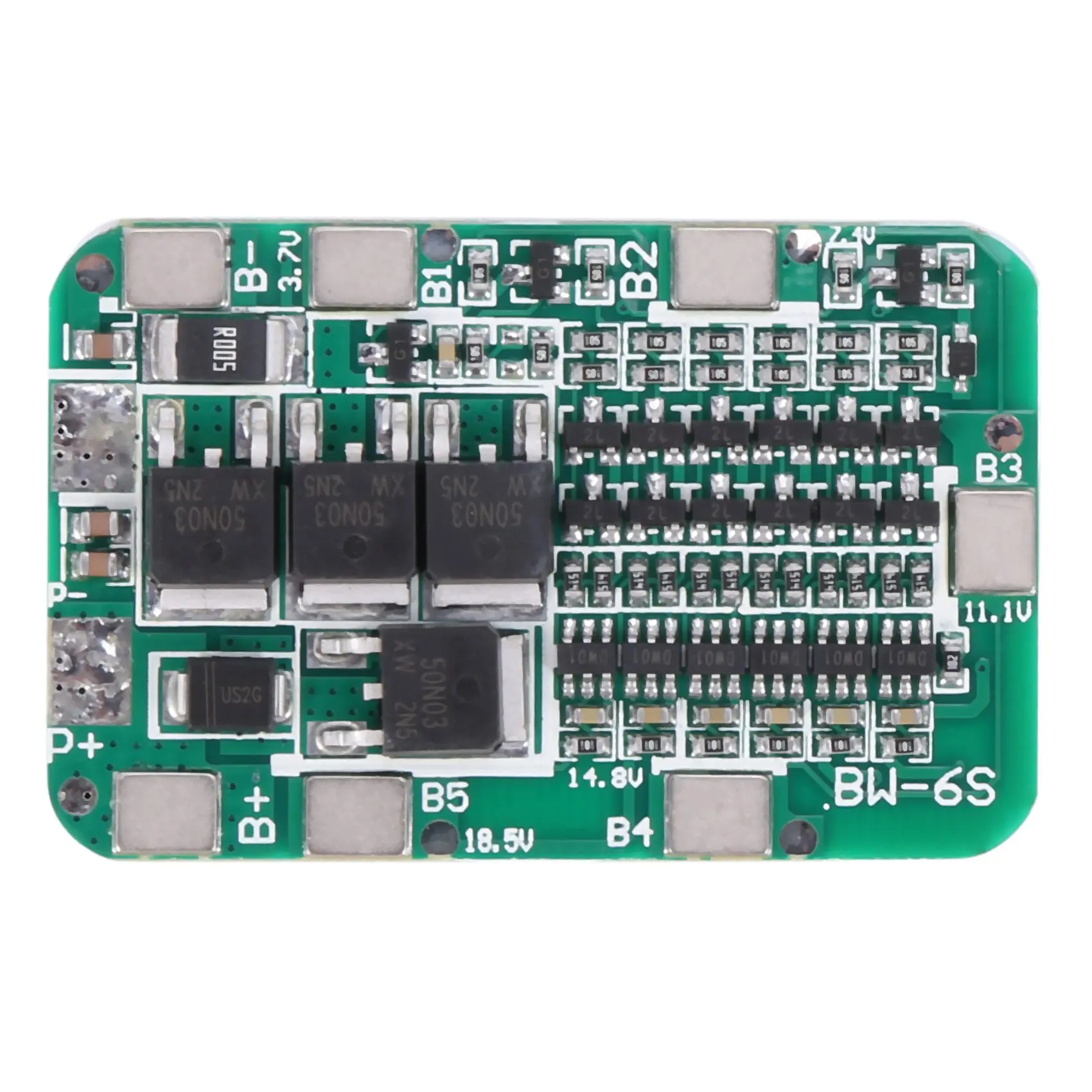 6S 15A 24V PCB Charger Protection Board for 6 18650 Li-Ion Lithium Battery Cell Module DIY Kit