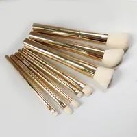 SEP PANTONE UNIVERSE Faux Cashmere Brush Set 8pcs Gold-Handled Brushes Beauty Makeup Brushes Kit