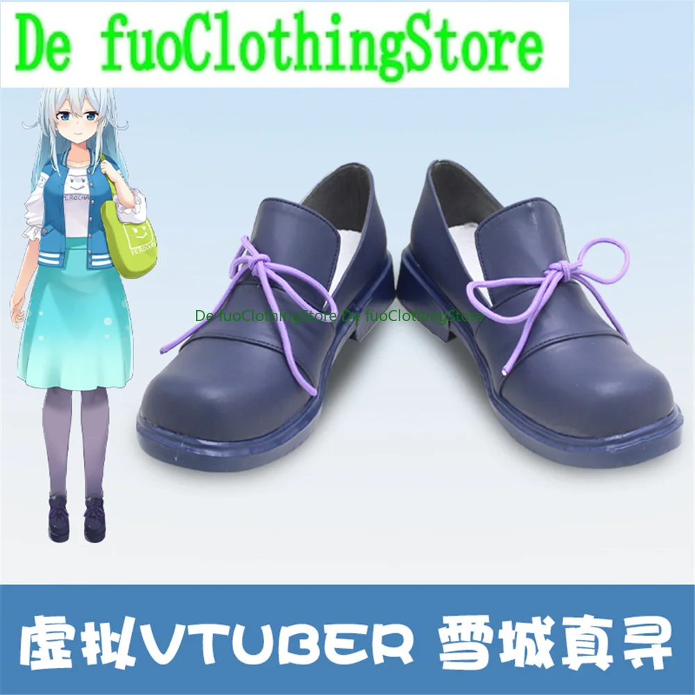 Virtual Yukishiro Mahiro Cosplay Shoes Boots Game Anime Carnival Party Halloween Chritmas DefuoClothing Shoes Store