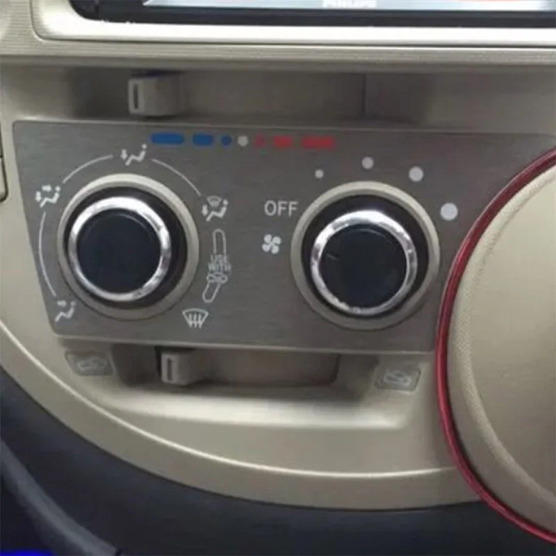 For Toyota Funcargo Switch Knob Heater Climate Control Buttons Dials Frame A/c Air Con Cover