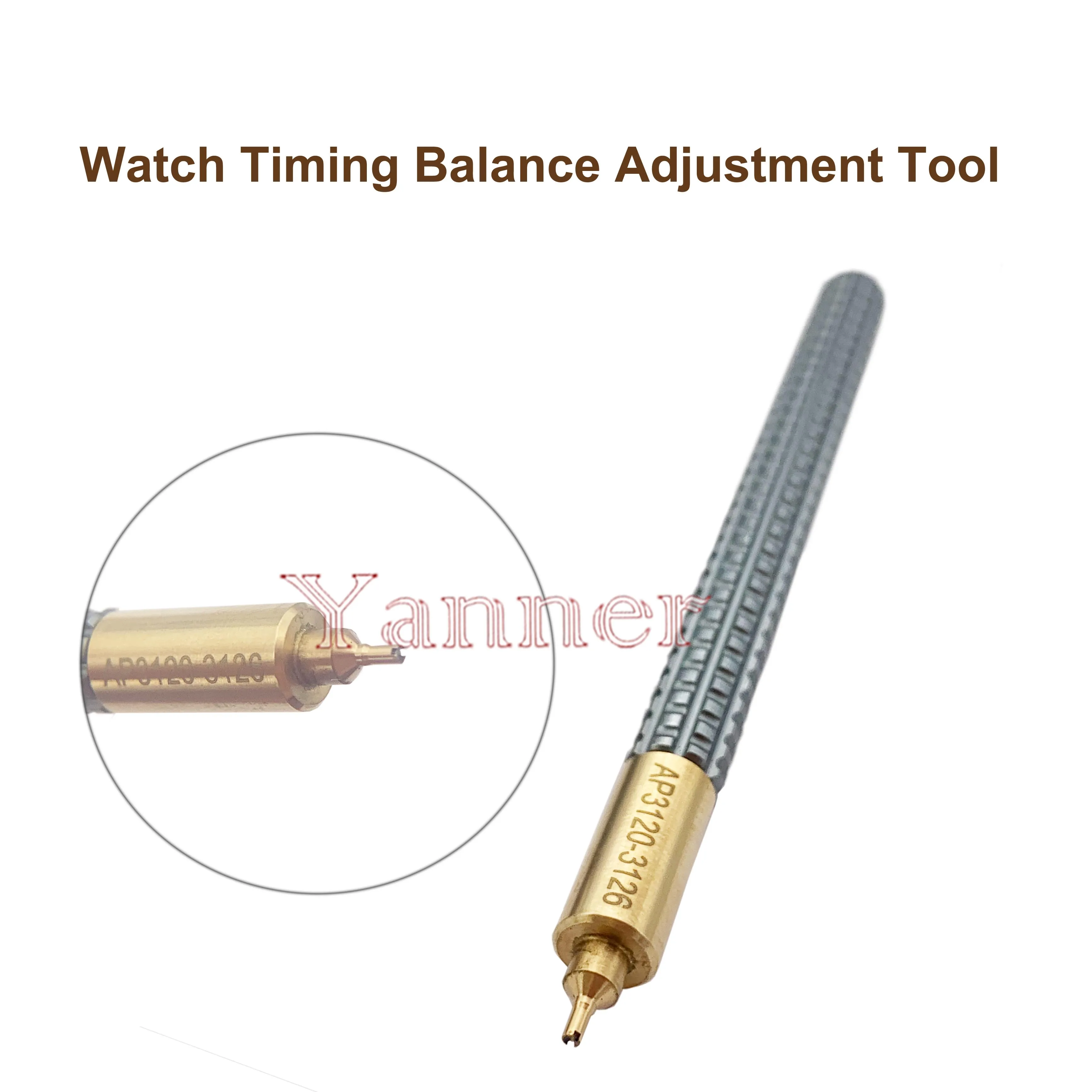 ساعة تعديل توقيت التوازن المسمار أداة ساعة حركة تعديل السرعة مناسبة لأداة إصلاح الساعة AP3120-3126 & PP324-S