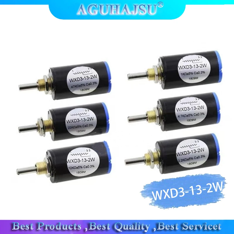 1szt WXD3-13 2W Potencjometr 100 200 220 1K 2.2K 3.3K 4.7K 5.6K 6.8K 10K 22K 33K 47K 100K Ohm WXD3-13-2W