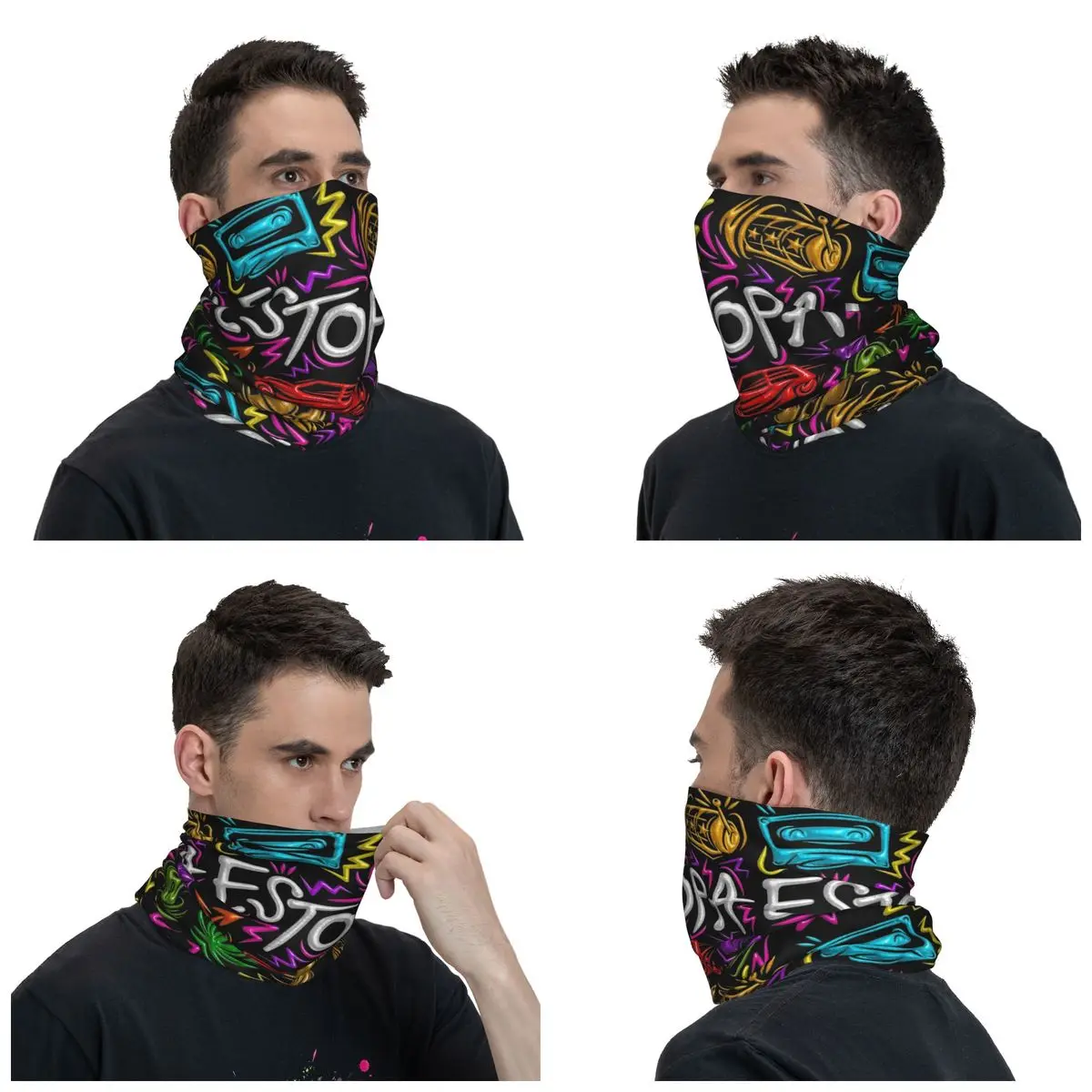 Estopa Punk Rock Band Bandana Neck Cover Printed Balaclavas Magic Scarf Multi-use Cycling Outdoor Sports Unisex Adult All Season