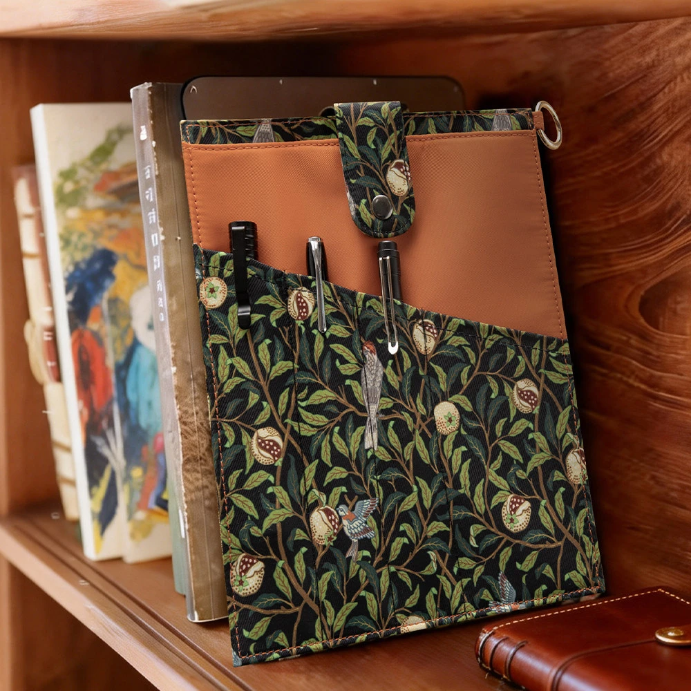 A5 Notebook Cover Personalized Journal Cover Vine Book Sleeve Book Bag Bookish Gift for Reader, Book Accessories, Book Protector