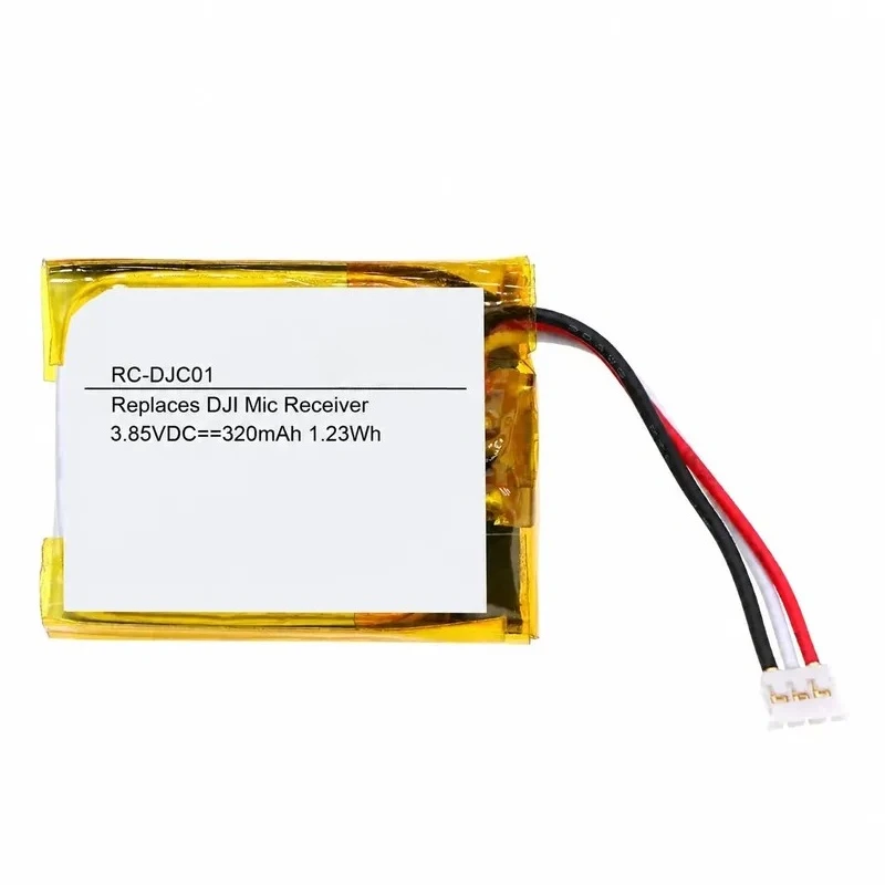 for DJI MIC Microphone Transmitter AST01 Battery BHX211 Replacement Power Supply Compatible with Wireless Audio System