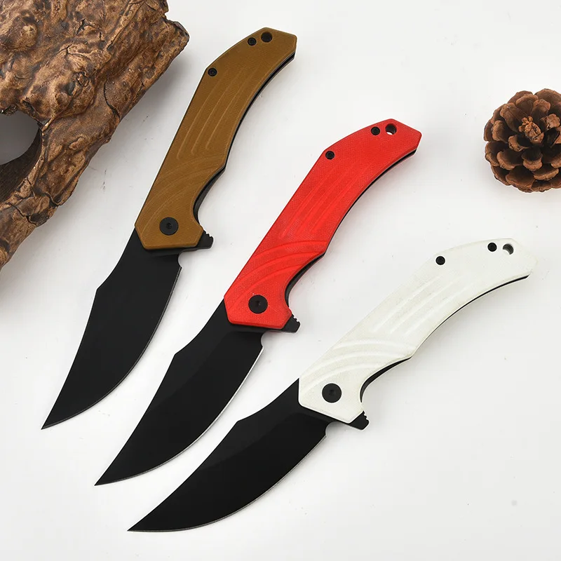 

Pocket Outdoor Folding Camping Survival Knife Tactical Hunting 4116 Blade Portable Utility Fruit Self-defense Knives EDC Tools
