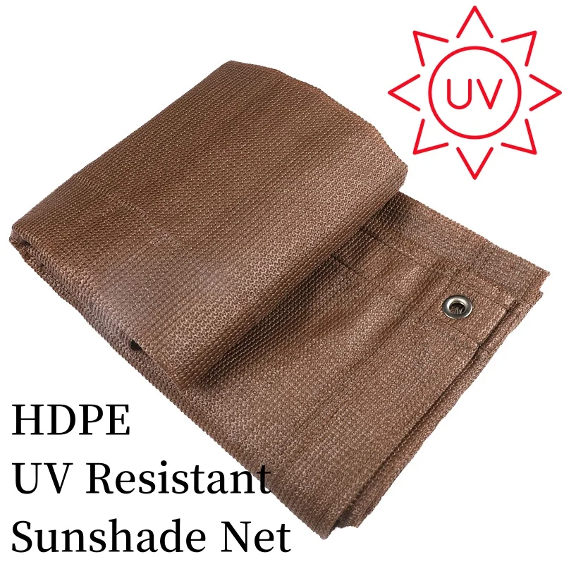 

Brown HDPE Privacy Sunscreen Balcony Outdoor Sunshade Net Outdoor Fence