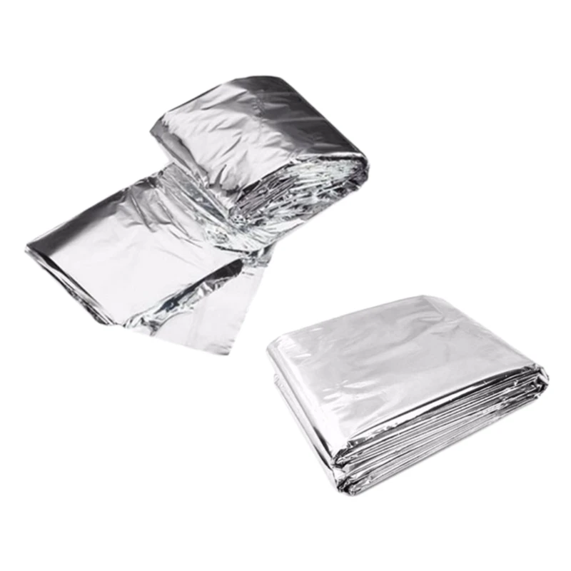 yunyun Foil Survival Blanket Emergency Foil Thermal Blankets for Outdoors, Camping, Hiking, Homeless, Survival or First-Aid