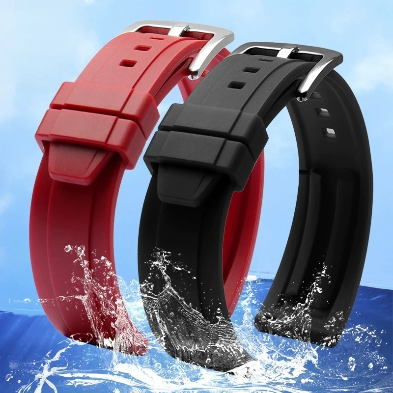 For HUAWEI watch GT2 3 GT4 Honor magic watch2 rubber strap Samsung Galaxy 3/Gear waterproof silicone watchband Quick release 22m