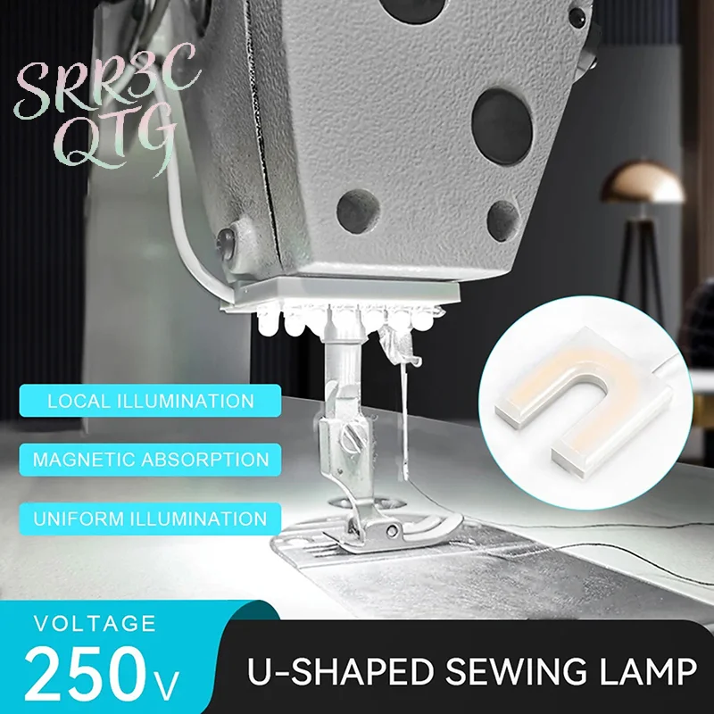 Hot Sewing Machine Light U Shape Industrial Lighting Lamp Magnetic Working Light For Drill Presses Workbenches EU/US Plug