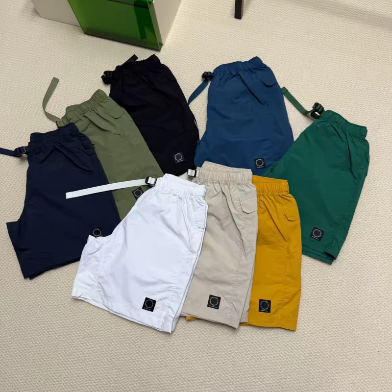 Yamatomichi Summer Men's Casual Shorts Quick Dry Breathable Beach Sports Shorts Drawstring Waist Lightweight Multi Colors