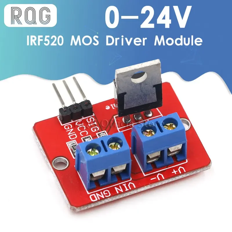 0-24V Top Mosfet Button IRF520 MOS Driver Module For Arduino MCU ARM  pi