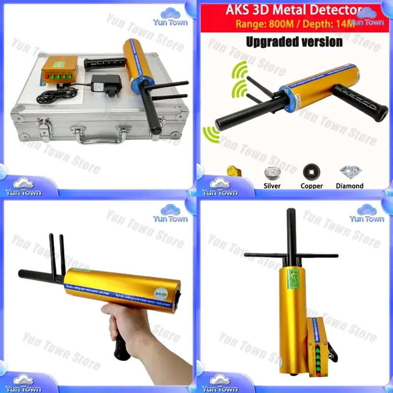 Deep Underground Metal Detector for Gold Silver Diamond Ore Detection Digital Chinese Handle Ground Scanner Sensor for