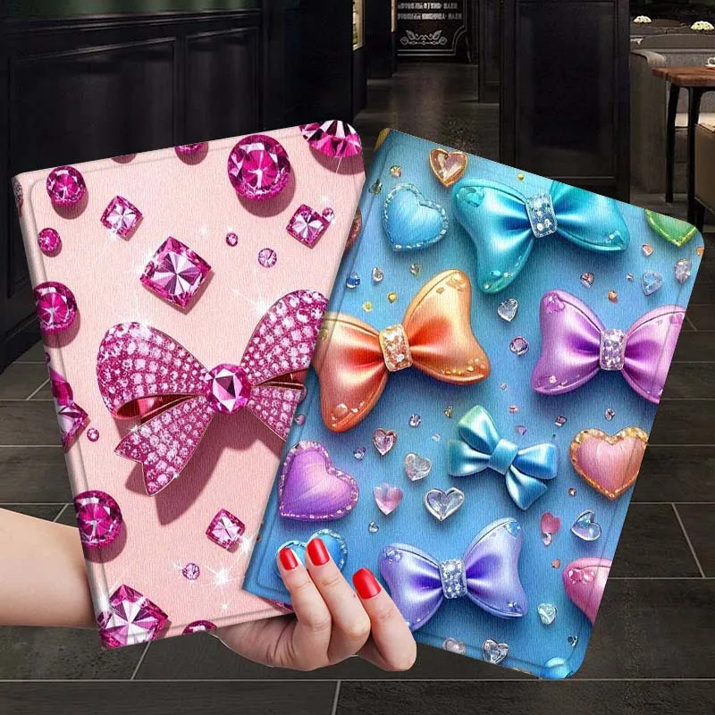 

Luxurious bow pattern For Samsung Galaxy Tab S7 S8 S9 S10 FE Plus 12.4 13.1 Inch Tablet Case