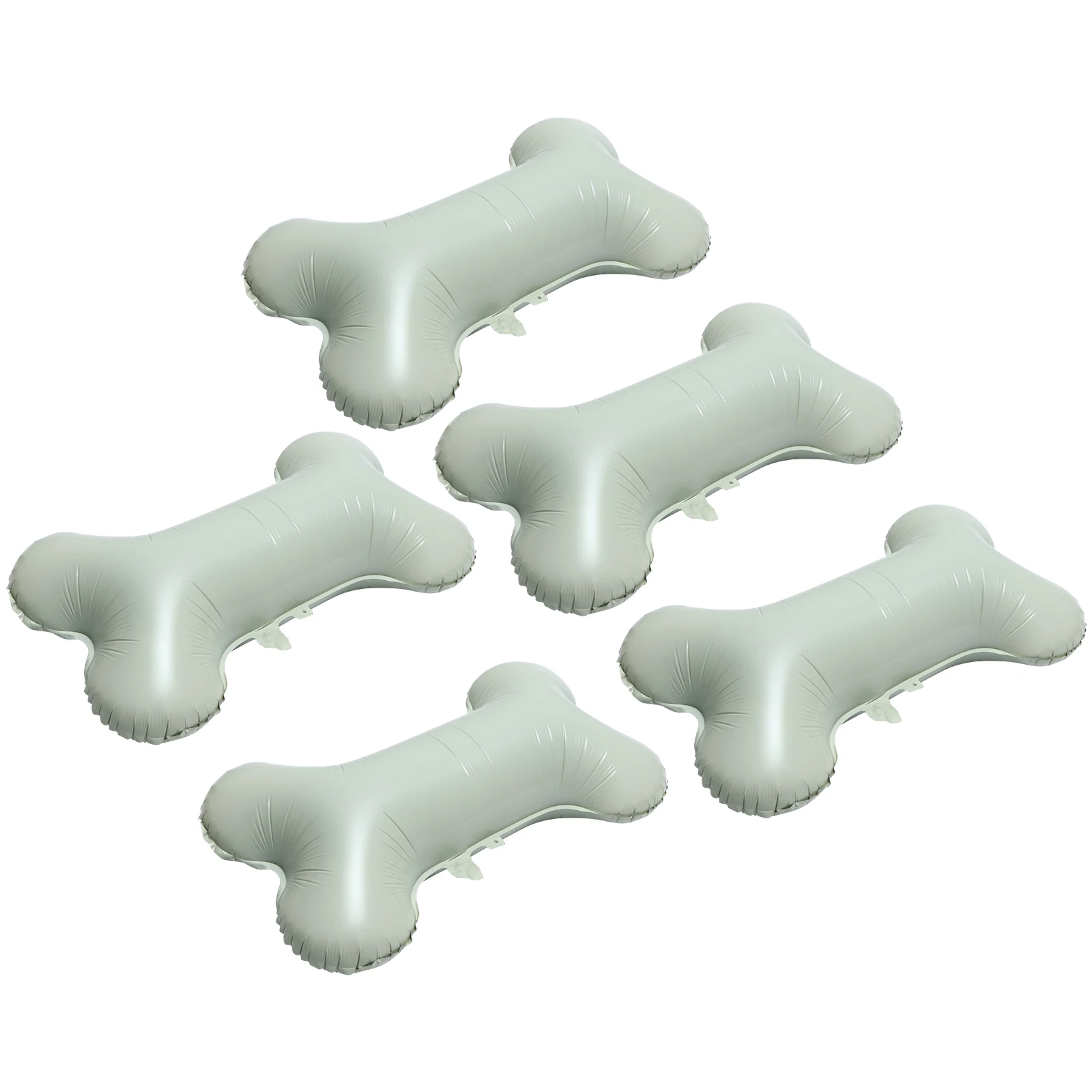

5 Pcs Dog Bone Foil Balloons Decorative Party Decoration Aluminum Festival Film Beige Supplies Bride