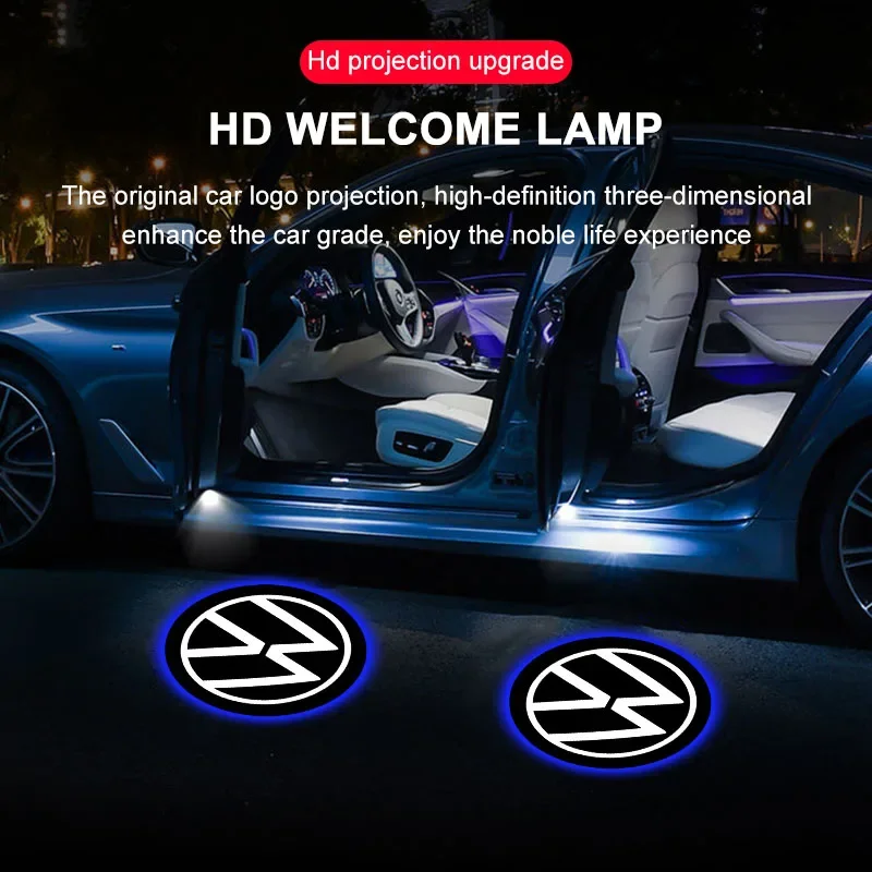 2 Stück Willkommenslicht Autotür-Projektorlampen Zubehör für VW CC Polo Golf 4 5 6 7 MK7 MK5 MK4 MK6 Transporter – Detail 10