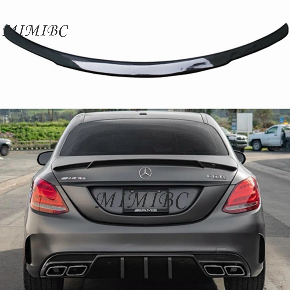 

FOR Mercedes-Benz C-Class W205 4Door sedan Babos Style Carbon Fiber Rear Spoiler Trunk Wing 2013-2022 FRP Forged carbon