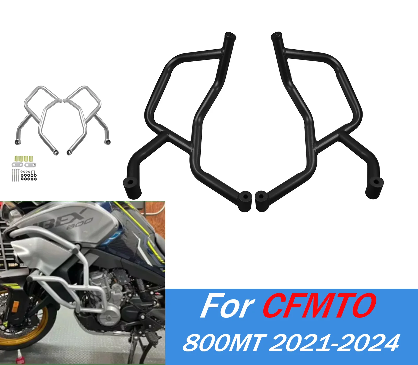 

800MT Engine Guard Bumper For CFMOTO 800 MT 2021 2022 2023 2024 Crash Bar Motorcycle Body Frame Protector Accessories