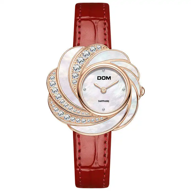 

Легкие роскошные овальные рябчатые циферблаты премиум-класса, модные трендовые универсальные кварцевые женские часы с бриллиантовым темпераментом