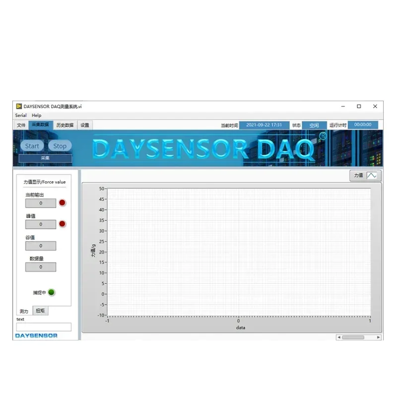 Real-Time Data Curve Measurement Software with Visualization and Saving Function for General DAQ