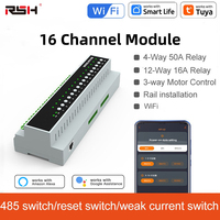 Tuya Smart WiFi 6-16 Gang Relay Switch Module Remote Control Appliance Control Module 110V-240V Works With Alexa Google Home
