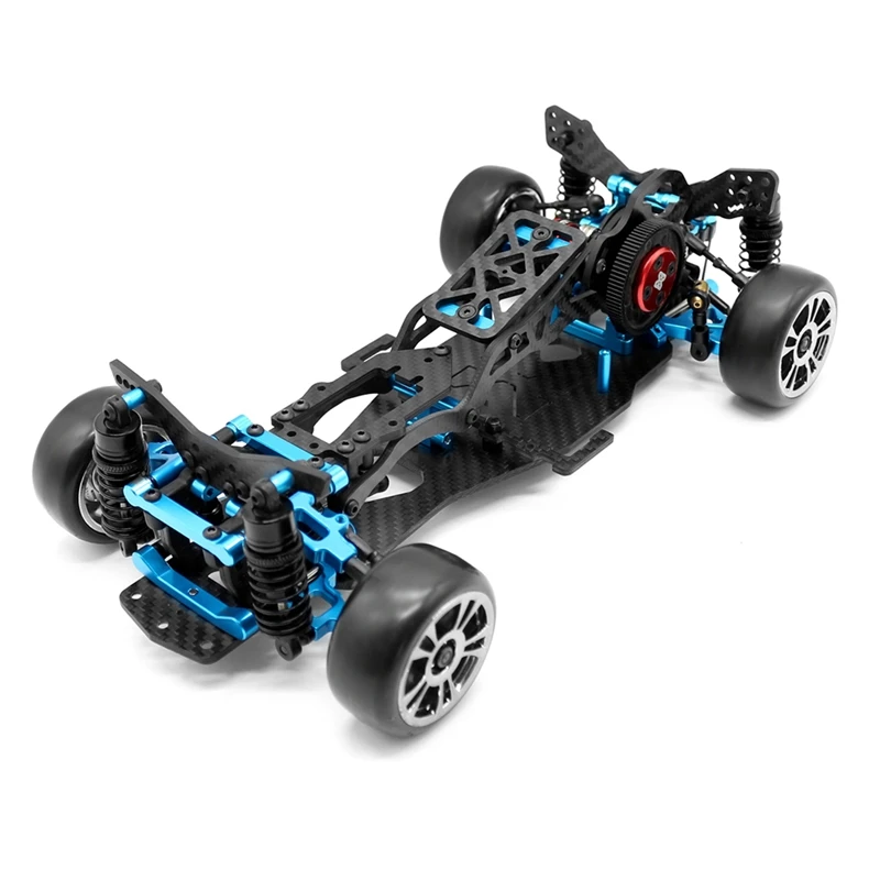 

DIY RC Car Rear-Drive Drift Racing Frame 1/10 Mini RC Car RC Frame Drift Car Kit Version RC Frame Drift Car Kit Version Blue