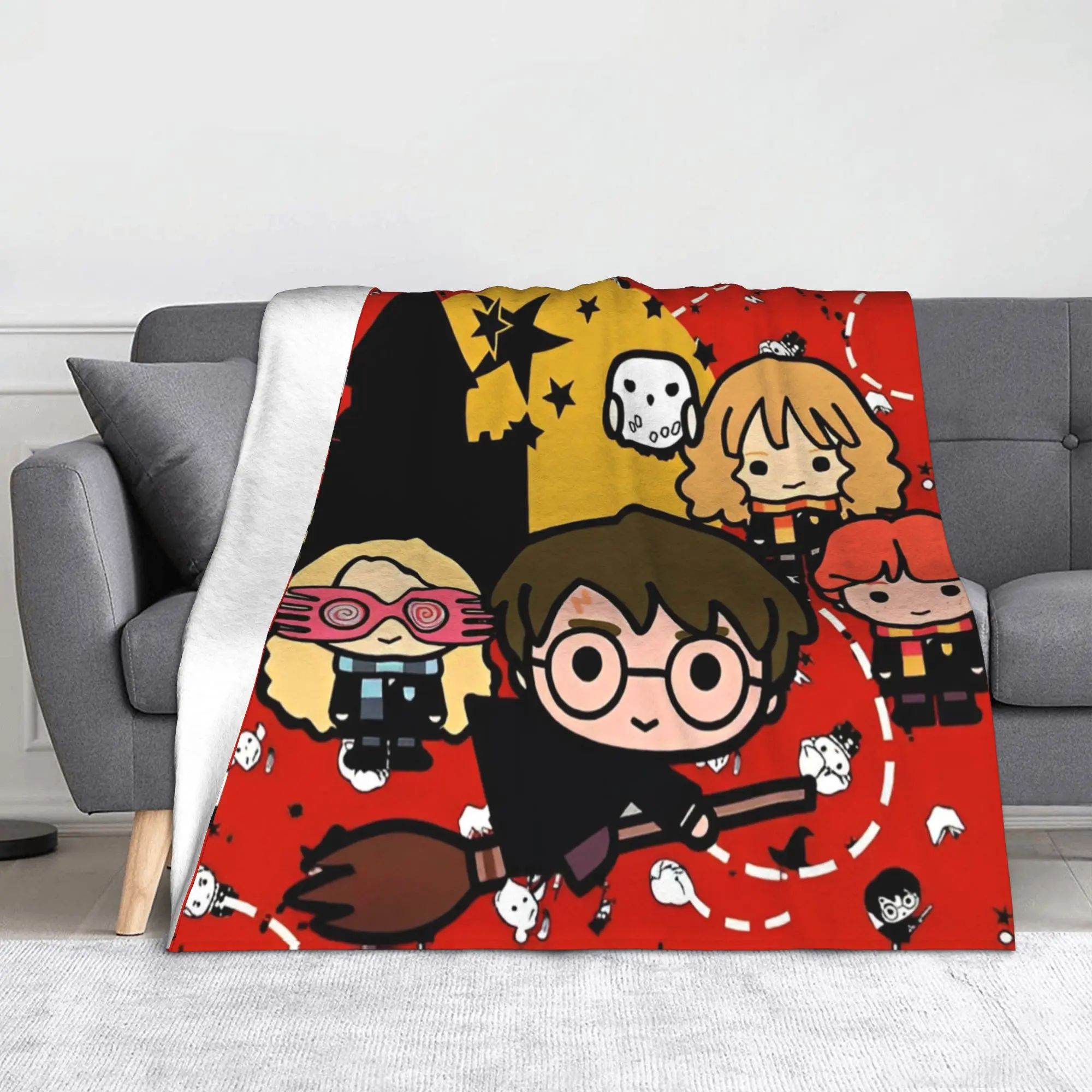 

HP magic Cartoon World Throw Blanket for Couch Soft Cozy Plush Blanket 50x60 Inch Multiple Sizes Bedspread for All Seasons