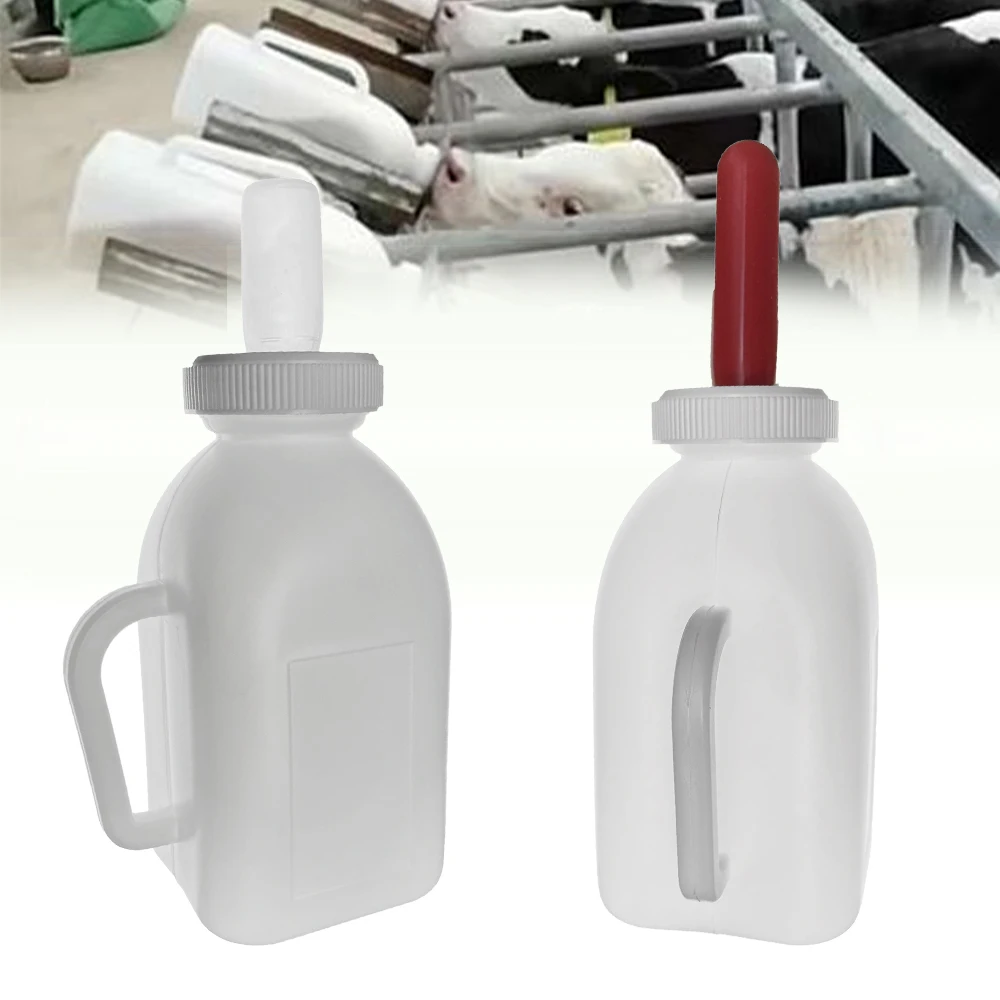 Vertical Type Plastic Cow Calf Milking Bottle Nipple Drinker Feeding Tank Portable Nursery Weaner Cow Ranch Tools Supplies