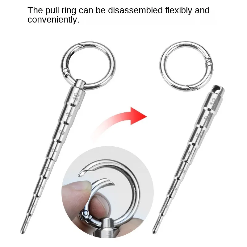 Progressive Stainless Steel Urethral Dilation Blocking Gradient Penis Plug Urethra Sounding Stimulator Mens Masturbator Toys