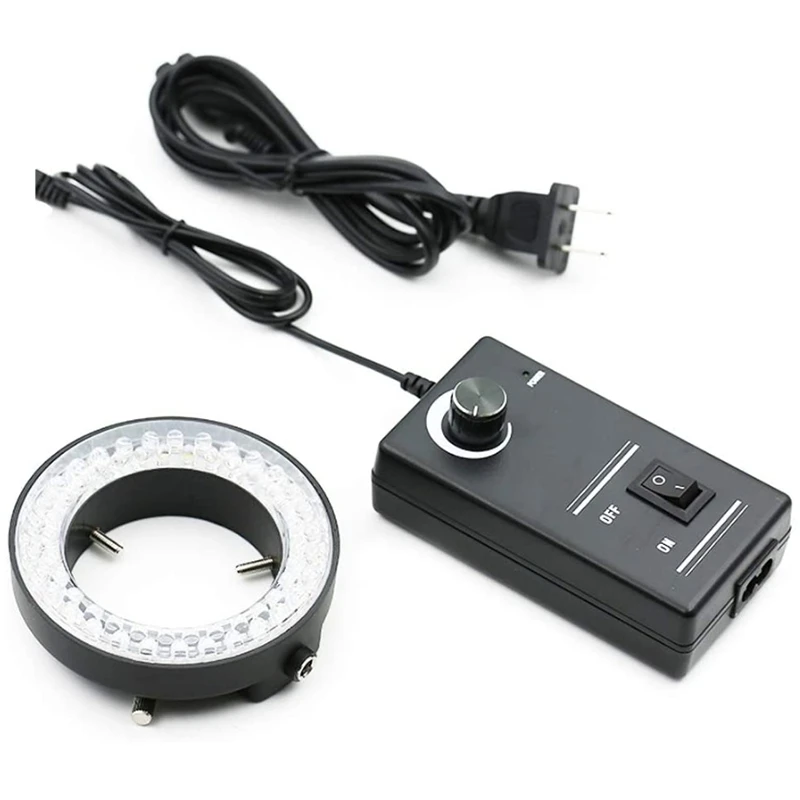 

COFA-Adjustable 56 LED Ring Light Lamp 6500K 90V-240V For Stereo Microscope Trinocular Microscope Video Camera