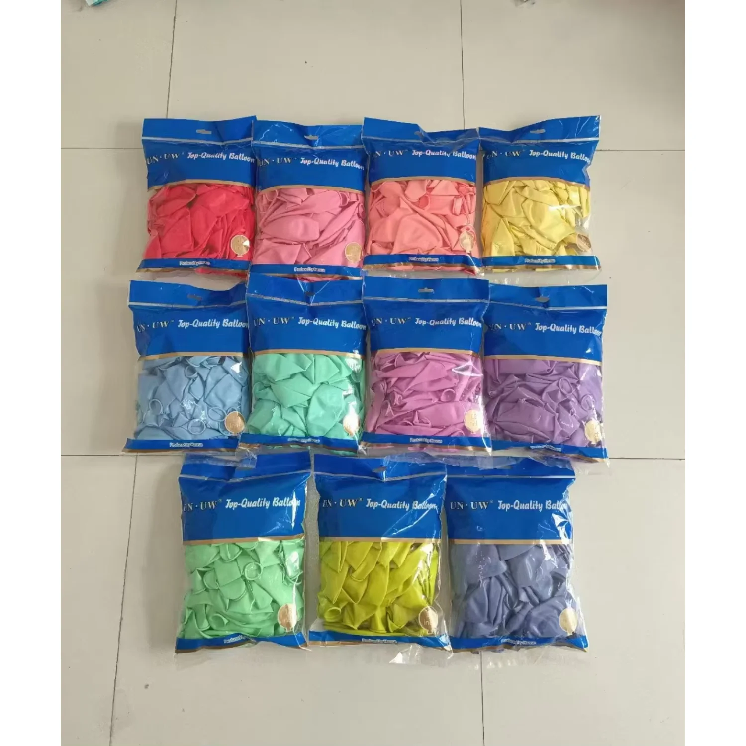 Balões grandes de 18 polegadas 10g padrão de balão de formato redondo para decoração de casamento de aniversário