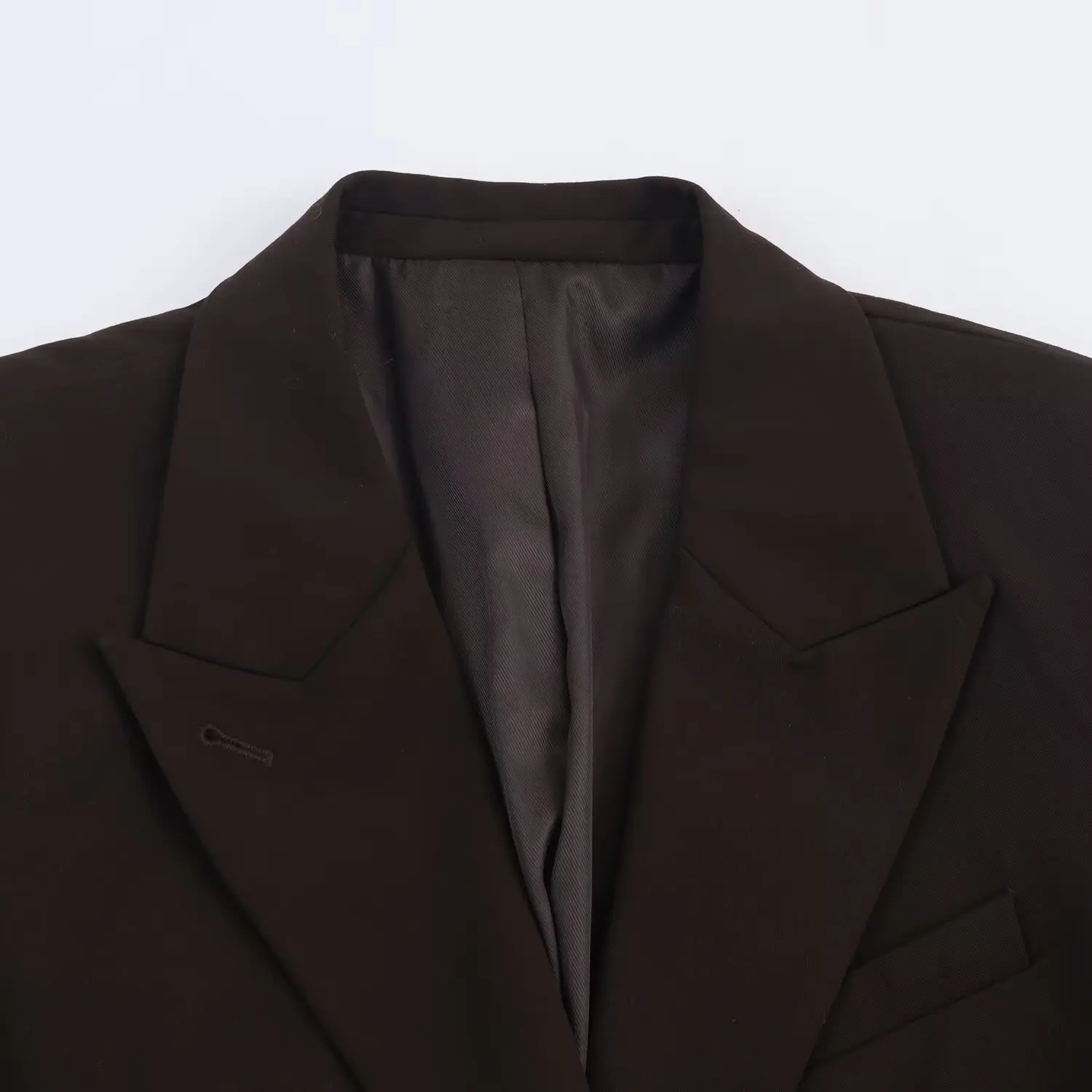 JNLEAOG-traje holgado con doble botonadura para mujer, traje de otoño, diseño versátil, escena de negocios, largo, poliéster