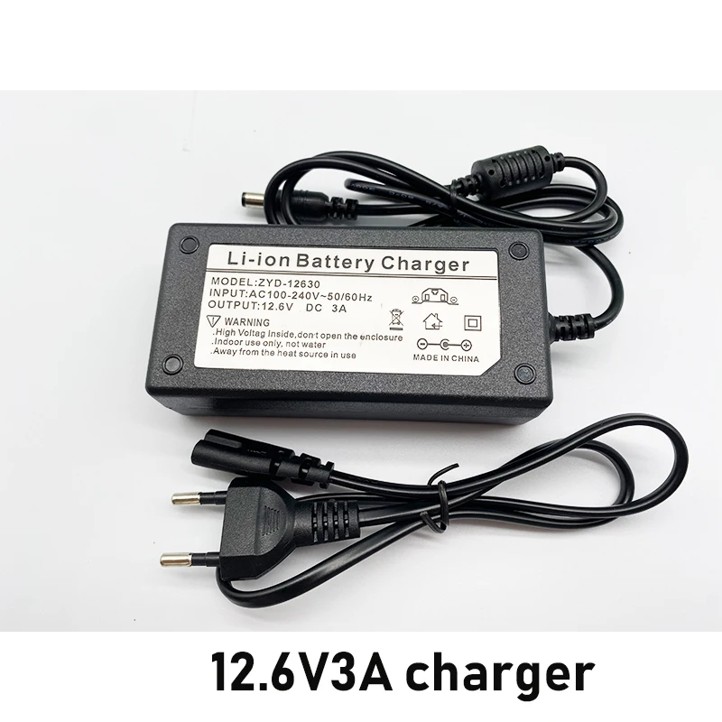 12.6V 1A 2A 3A 18650 Lithium Battery Charger For 12V 3Series Li-ion Battery Polymer rechargeable Battery Pack Smart Charger