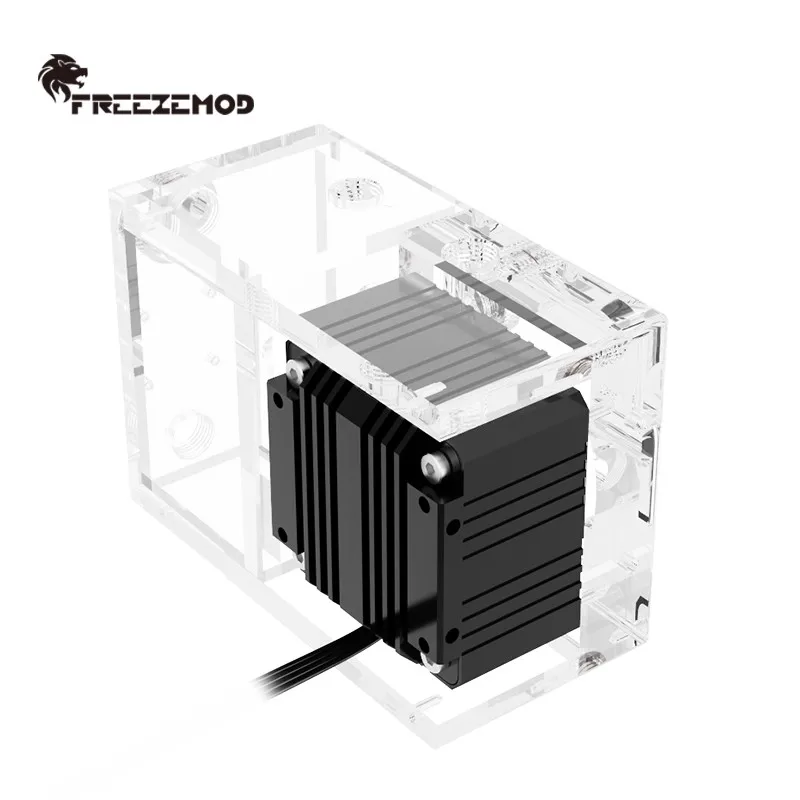 

FREEZEMOD Square Reservoir+Pump Combo AIO Modular Design, 650L/H Centrifugal Pump-core 150ml