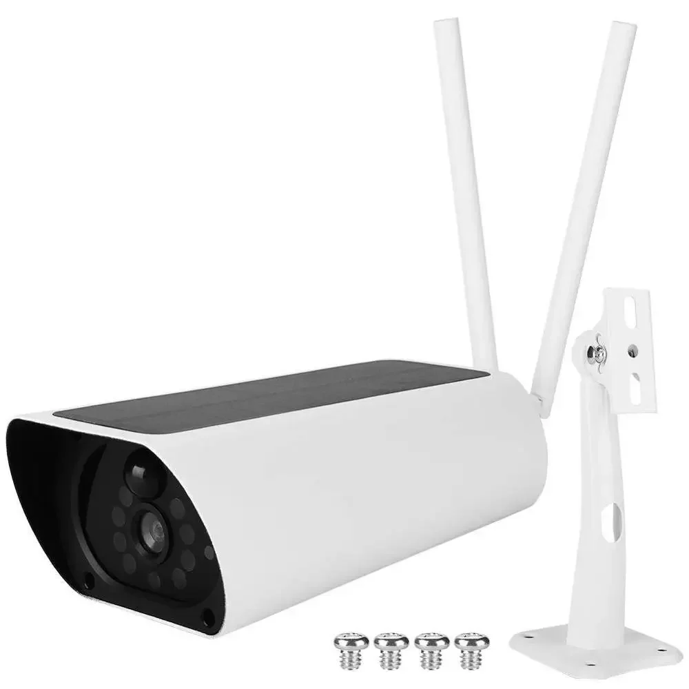 IP67 Waterproof 1080P HD Video Surveillance with Night Vision Motion Detection 4G Solar Powered Outdoor Security Camera