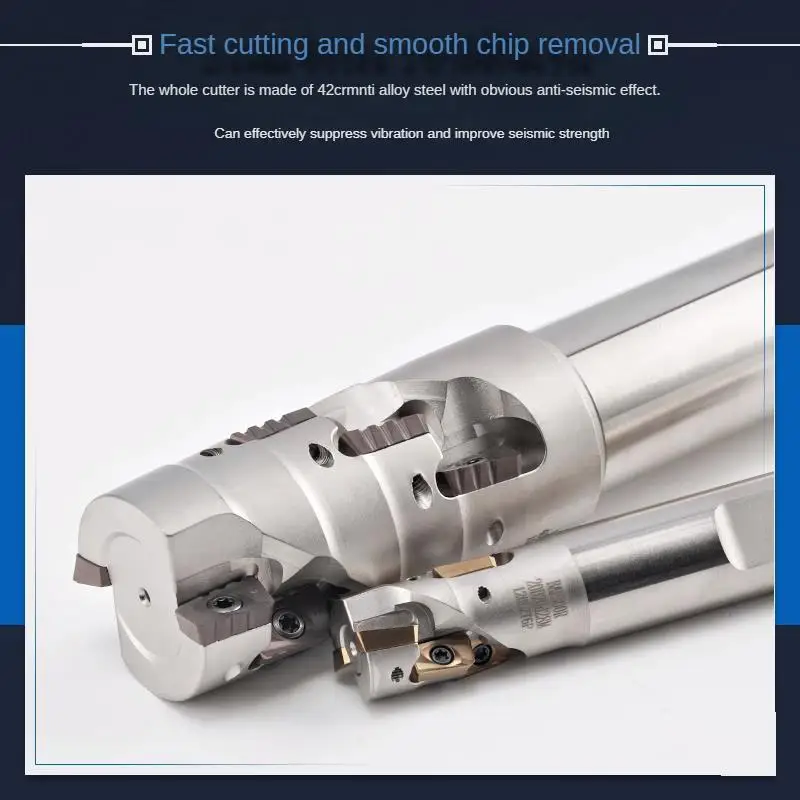 CNC Corn milling cutter Rod BAP300R BAP400R Spiral end mill shank and cutter head install APMT1135 APMT1604 milling insert